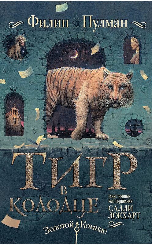Обложка книги «Таинственные расследования Салли Локхарт. Тигр в колодце» автора Филипа Пулмана издание 2020 года. ISBN 9785171089658.