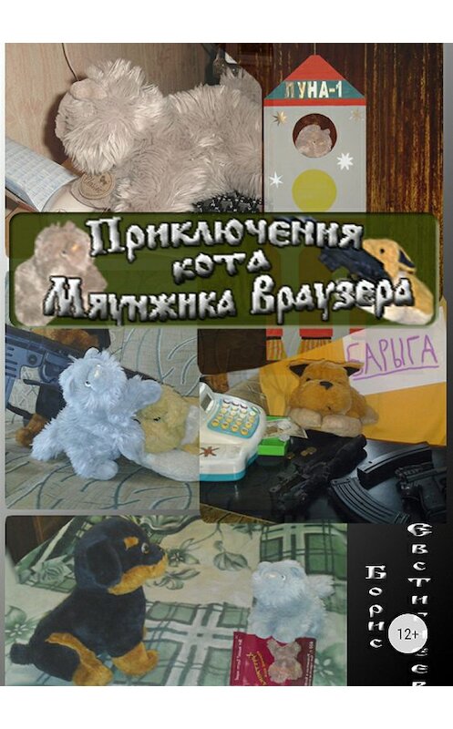 Обложка книги «Приключения кота Мяунжика Враузера» автора Бориса Евстигнеева издание 2018 года.