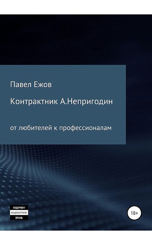 Обложка книги «Контрактник А.Непригодин» автора Павела Ежова издание 2019 года.