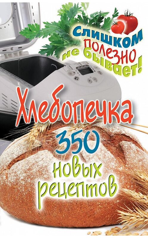 Обложка книги «Хлебопечка. 350 новых рецептов» автора Анастасии Красичковы издание 2013 года. ISBN 9785386049294.