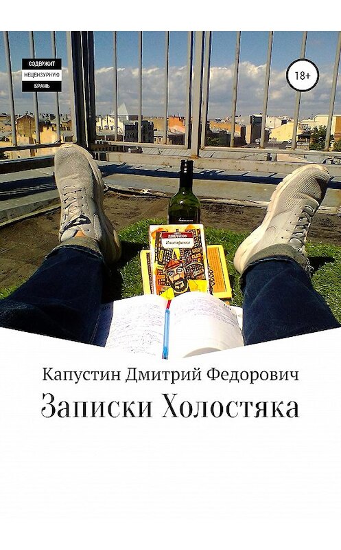 Обложка книги «Записки холостяка» автора Дмитрия Капустина издание 2020 года.