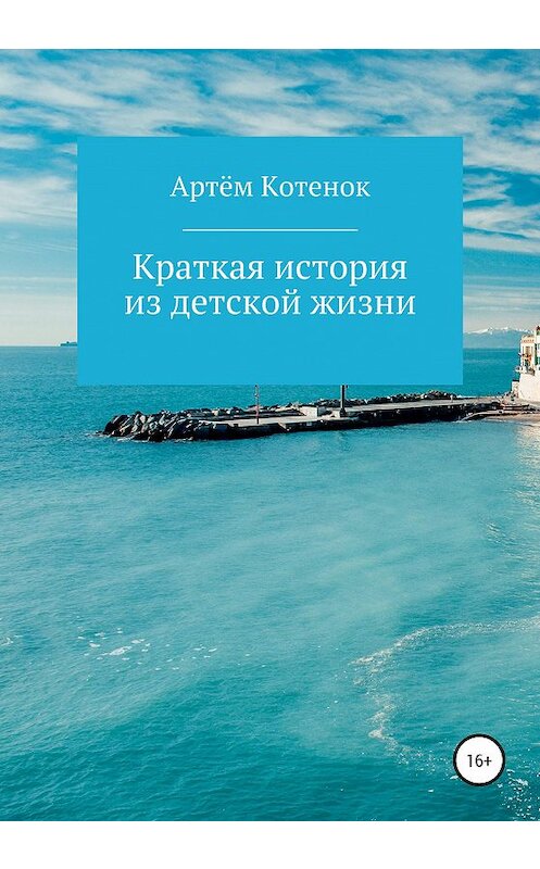 Обложка книги «Краткая история из детской жизни» автора Артёма Котенока издание 2020 года.