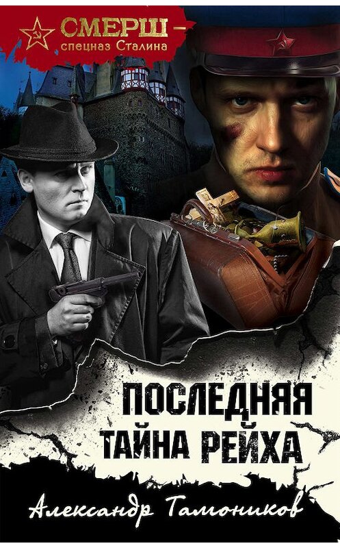Обложка книги «Последняя тайна рейха» автора Александра Тамоникова издание 2019 года. ISBN 9785041025069.