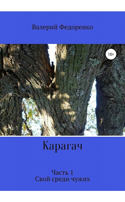 Обложка книги «Карагач. Часть 1. Свой среди чужих» автора Валерия Федоренки издание 2019 года.