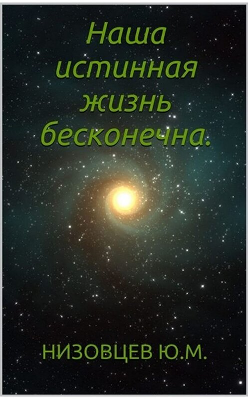 Обложка книги «Наша истинная жизнь бесконечна.» автора Юрия Низовцева.