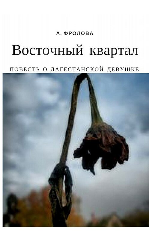 Обложка книги «Восточный квартал. Повесть о дагестанской девушке» автора Александры Фроловы издание 2018 года.