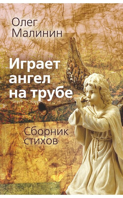 Обложка книги «Играет ангел на трубе. Сборник стихов» автора Олега Малинина издание 2015 года. ISBN 9785906798855.