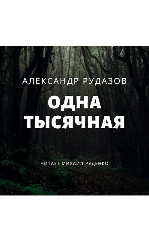 Обложка аудиокниги «Одна тысячная» автора Александра Рудазова.