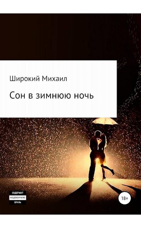 Обложка книги «Сон в зимнюю ночь» автора Михаила Широкия издание 2019 года.