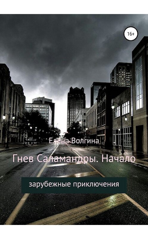 Обложка книги «Гнев Саламандры. Начало» автора Елены Волгины издание 2019 года.