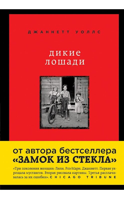 Обложка книги «Дикие лошади. У любой истории есть начало» автора Джаннетта Уоллса издание 2015 года. ISBN 9785699819522.