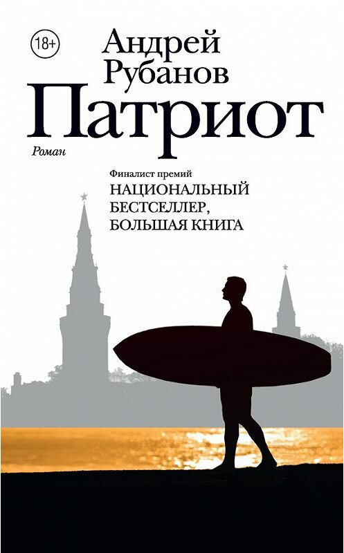 Обложка книги «Патриот» автора Андрея Рубанова издание 2017 года. ISBN 9785171018115.