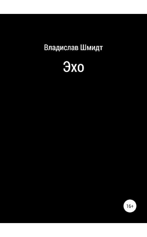 Обложка книги «Эхо» автора Владислава Шмидта издание 2018 года.