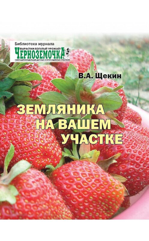 Обложка книги «Земляника на вашем участке» автора Владимира Щекина издание 2013 года.