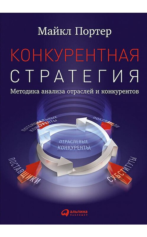 Обложка книги «Конкурентная стратегия: Методика анализа отраслей и конкурентов» автора Майкла Портера издание 2016 года. ISBN 9785961443363.