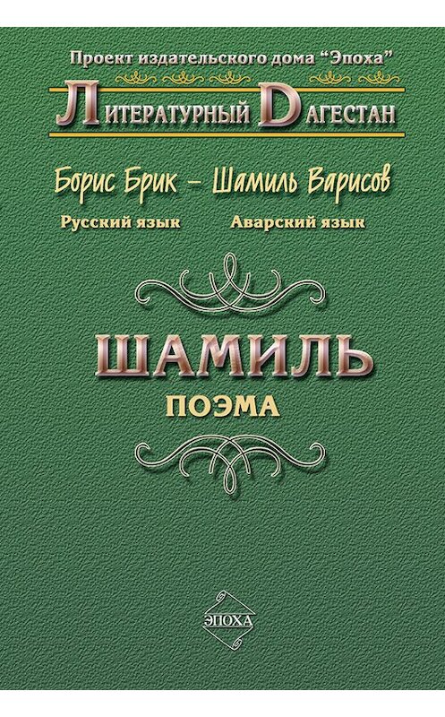 Обложка книги «Шамиль» автора Бориса Брика издание 2009 года. ISBN 9785983900721.