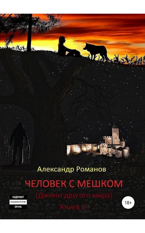 Обложка книги «Человек с мешком» автора Александра Романова издание 2019 года.