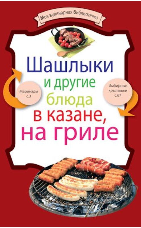 Обложка книги «Шашлыки и другие блюда в казане, на гриле» автора Неустановленного Автора издание 2011 года. ISBN 9785699490820.