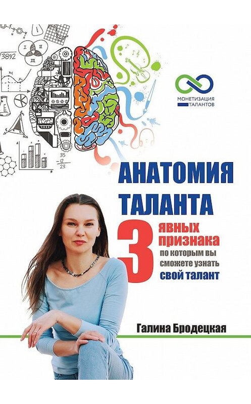 Обложка книги «Анатомия таланта. 3 явных признака, по которым вы сможете узнать свой талант» автора Галиной Бродецкая. ISBN 9785005110947.