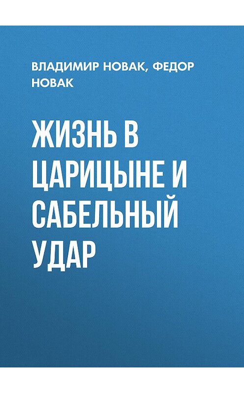 Обложка книги «Жизнь в Царицыне и сабельный удар» автора  издание 2015 года. ISBN 9785856890302.