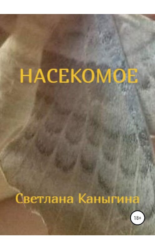 Обложка книги «Насекомое» автора Светланы Каныгины издание 2020 года.