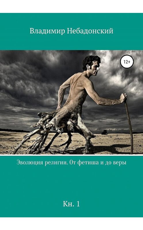 Обложка книги «Эволюция религии. От фетиша и до веры» автора Владимира Небадонския издание 2020 года.