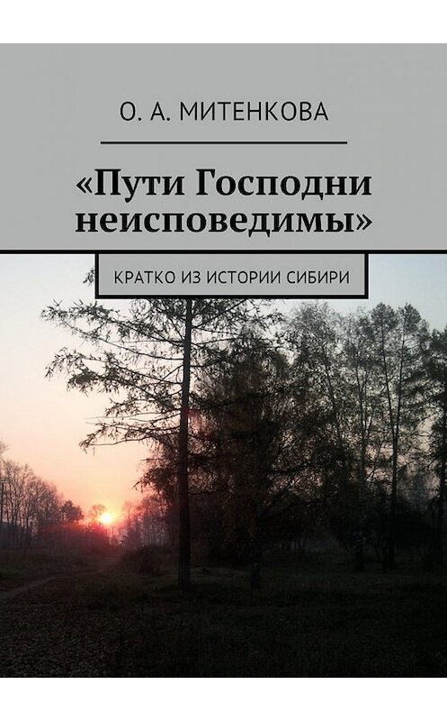 Обложка книги ««Пути Господни неисповедимы». Кратко из истории Сибири» автора Ольги Митенковы. ISBN 9785449048363.