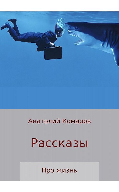 Обложка книги «Рассказы про жизнь» автора Анатолия Комарова издание 2018 года.