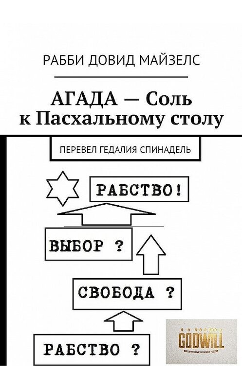 Обложка книги «АГАДА – Соль к Пасхальному столу. Перевел Гедалия Спинадель» автора Рабби Довида Майзелса. ISBN 9785449060013.