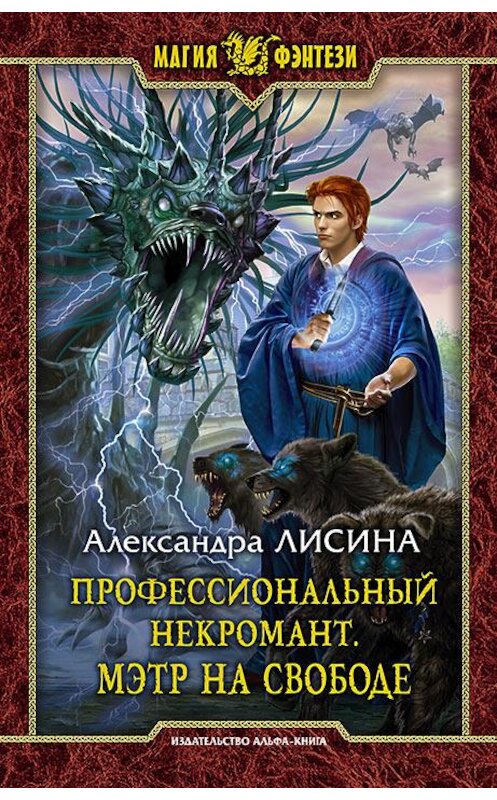Обложка книги «Профессиональный некромант. Мэтр на свободе» автора Александры Лисины издание 2017 года. ISBN 9785992223514.