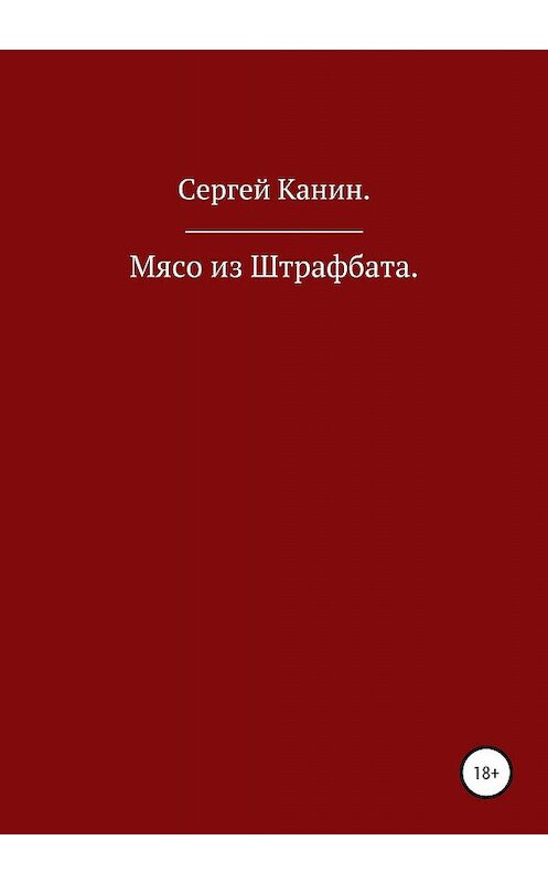 Обложка книги «Мясо из штрафбата!» автора Сергея Канина издание 2020 года.