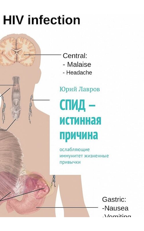 Обложка книги «СПИД – истинная причина. Ослабляющие иммунитет жизненные привычки» автора Юрия Лаврова. ISBN 9785449341310.