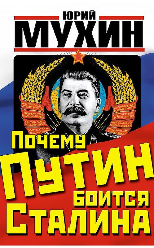Обложка книги «Почему Путин боится Сталина» автора Юрия Мухина издание 2014 года. ISBN 9785906716187.