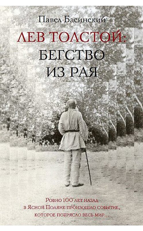 Обложка книги «Лев Толстой: Бегство из рая» автора Павела Басинския издание 2010 года. ISBN 9785170676699.