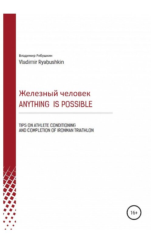 Обложка книги «Железный человек» автора Владимира Рябушкина издание 2020 года.