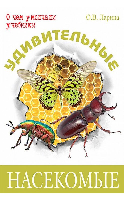 Обложка книги «Удивительные насекомые» автора Оксаны Ларины издание 2017 года. ISBN 9785919214564.