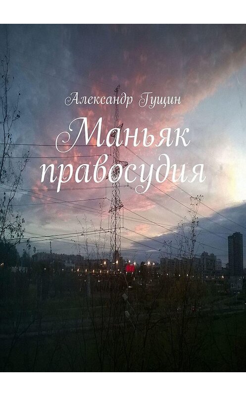 Обложка книги «Маньяк правосудия» автора Александра Гущина. ISBN 9785449315373.