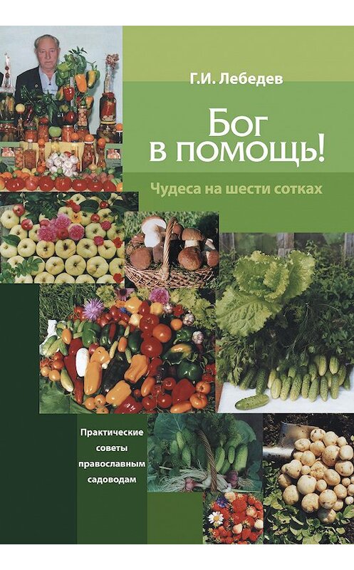 Обложка книги «Бог в помощь. Чудеса на шести сотках» автора Геннадия Лебедева издание 2012 года. ISBN 9785786800402.