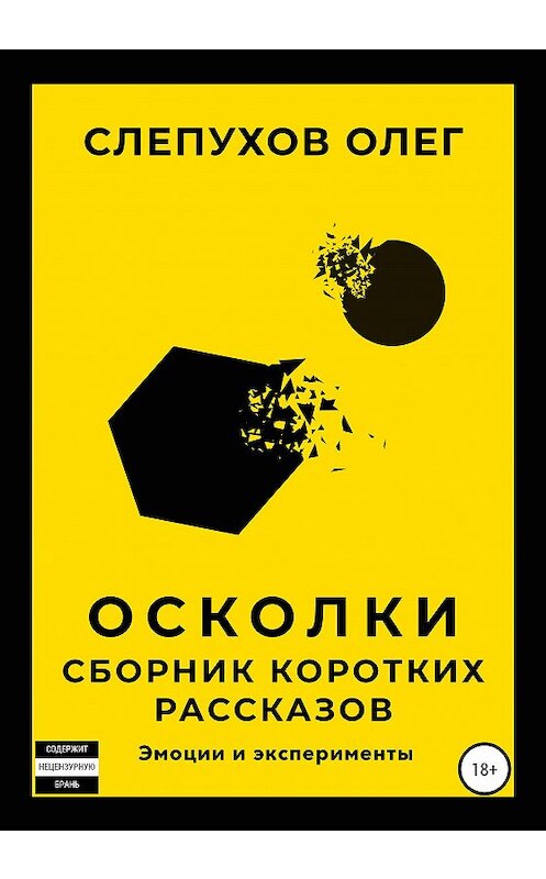 Обложка книги «Осколки. Сборник коротких рассказов» автора Олега Слепухова издание 2020 года.