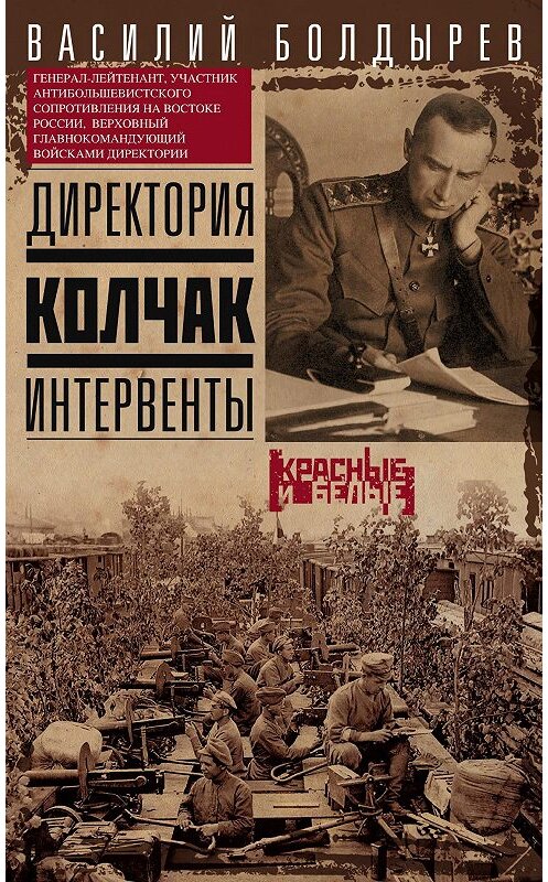 Обложка книги «Директория. Колчак. Интервенты» автора Василия Болдырева издание 2017 года. ISBN 9785227074874.