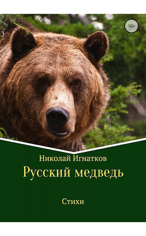 Обложка книги «Русский медведь. Сборник стихотворений» автора Николая Игнаткова издание 2018 года.