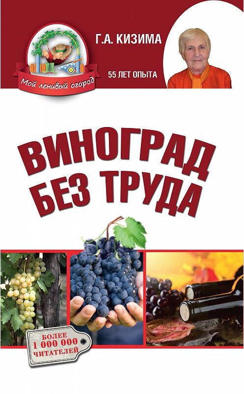 Обложка книги «Виноград без труда» автора Галиной Кизимы издание 2015 года. ISBN 9785170891139.