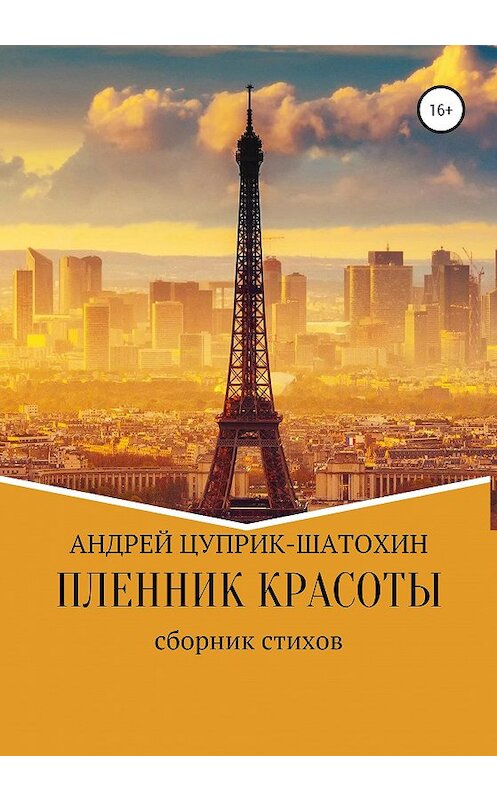 Обложка книги «Пленник красоты» автора Андрея Цуприка издание 2019 года.