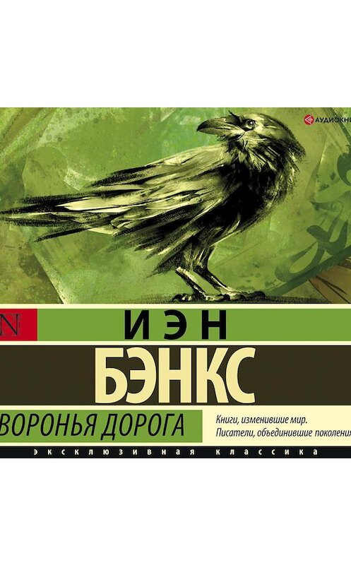 Обложка аудиокниги «Воронья дорога» автора Иэна Бэнкса.