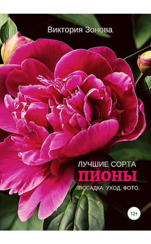 Обложка книги «Пионы. Лучшие сорта» автора Виктории Зоновы издание 2020 года. ISBN 9785532062818.