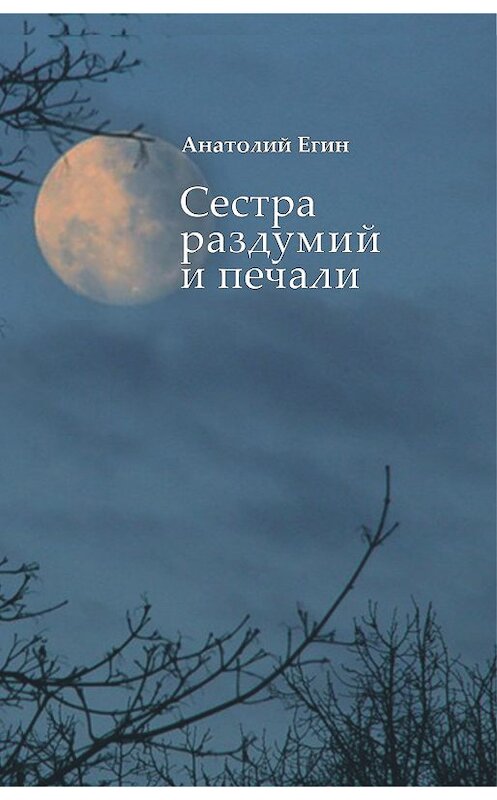 Обложка книги «Сестра раздумий и печали» автора Анатолия Егина.
