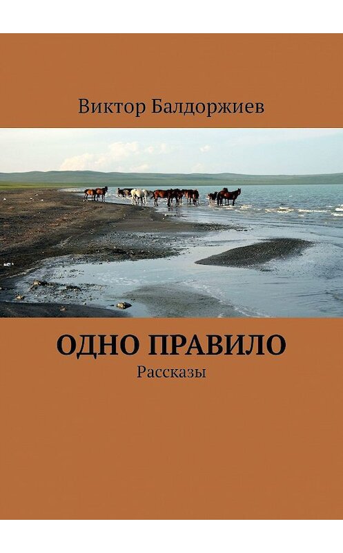 Обложка книги «Одно правило. Рассказы» автора Виктора Балдоржиева. ISBN 9785449301345.