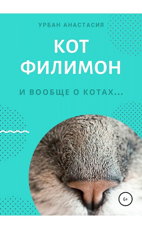 Обложка книги «Кот Филимон» автора Анастасии Урбана издание 2019 года.
