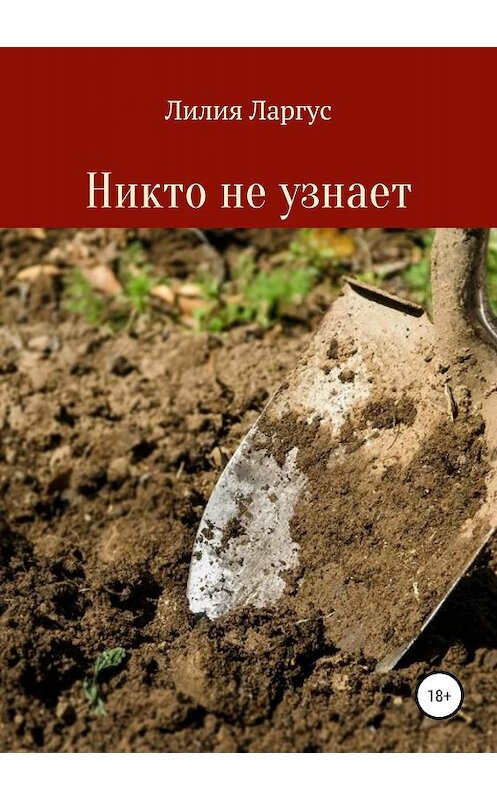 Обложка книги «Никто не узнает» автора Лилии Ларгуса издание 2019 года.