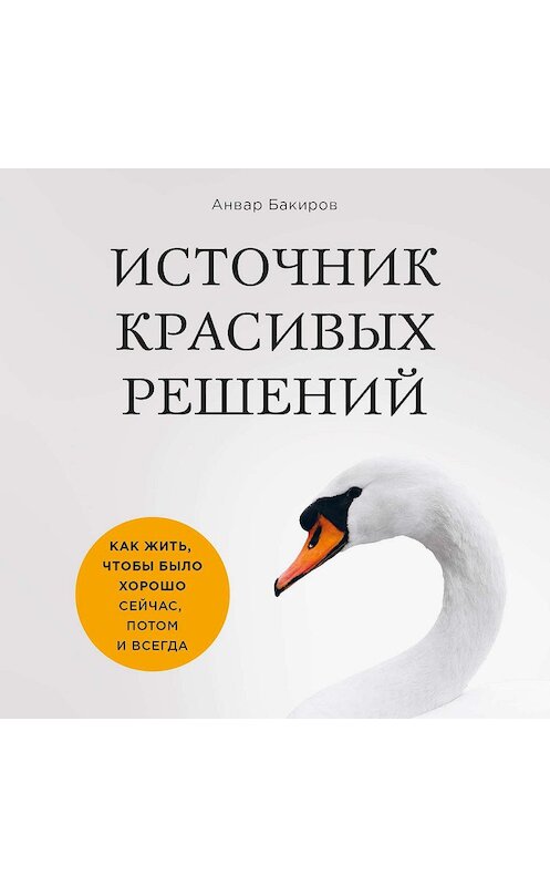 Обложка аудиокниги «Источник красивых решений. Как жить, чтобы было хорошо сейчас, потом и всегда» автора Анвара Бакирова.